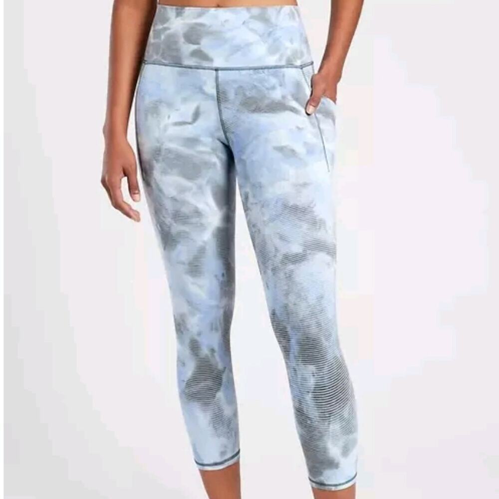 Athleta Merri Perri Salutation Stash Pocket II Capri Leggings XL